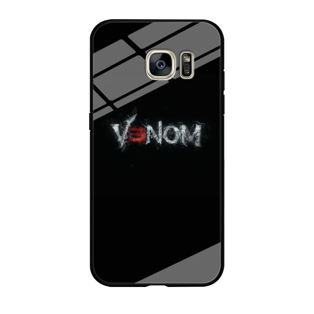 Venom Black Word Samsung Galaxy S7 Case Tempered Glass Case