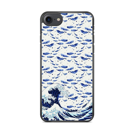 Whale on The Waves iPhone 7 Case