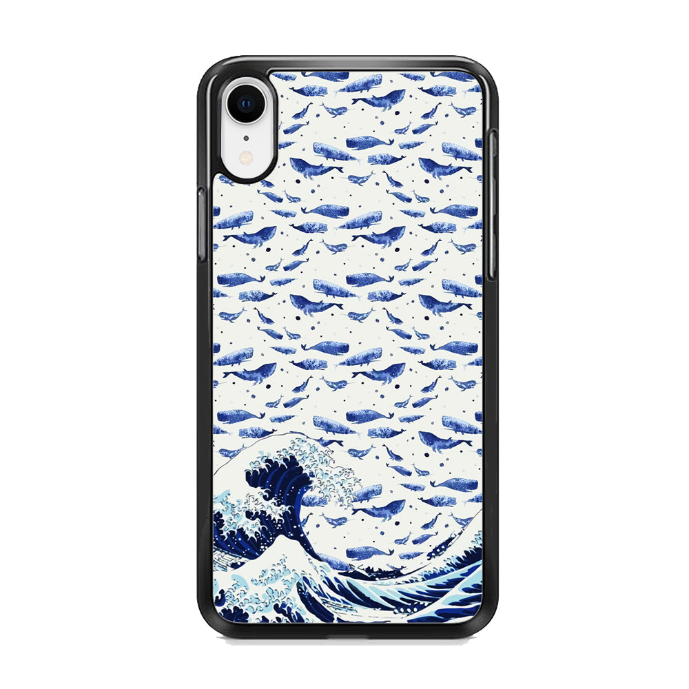 Whale on The Waves iPhone XR Case