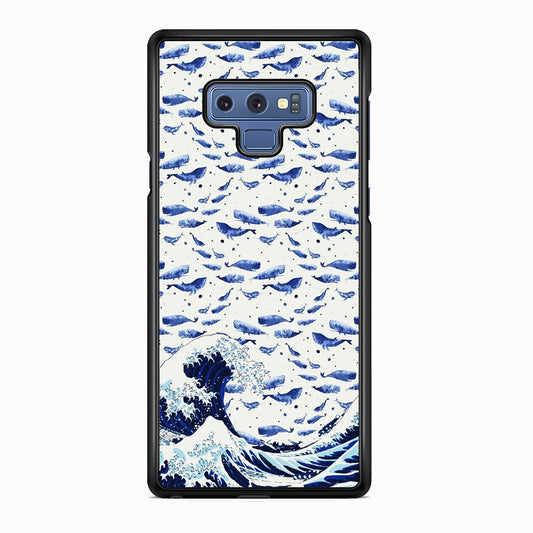 Whale on The Waves Samsung Galaxy Note 9 Case
