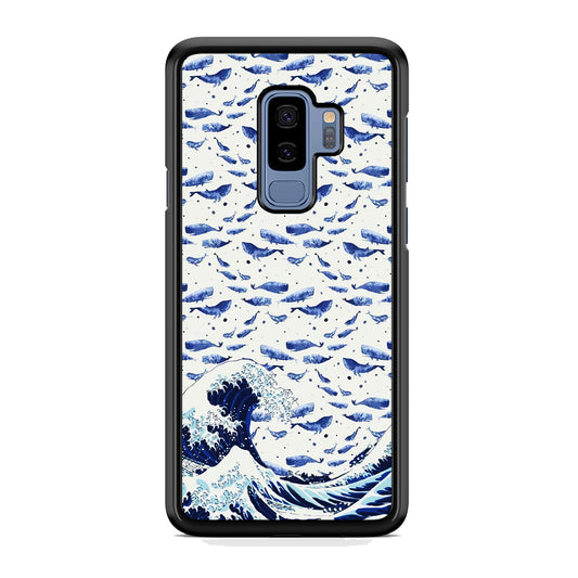 Whale on The Waves Samsung Galaxy S9 Plus Case