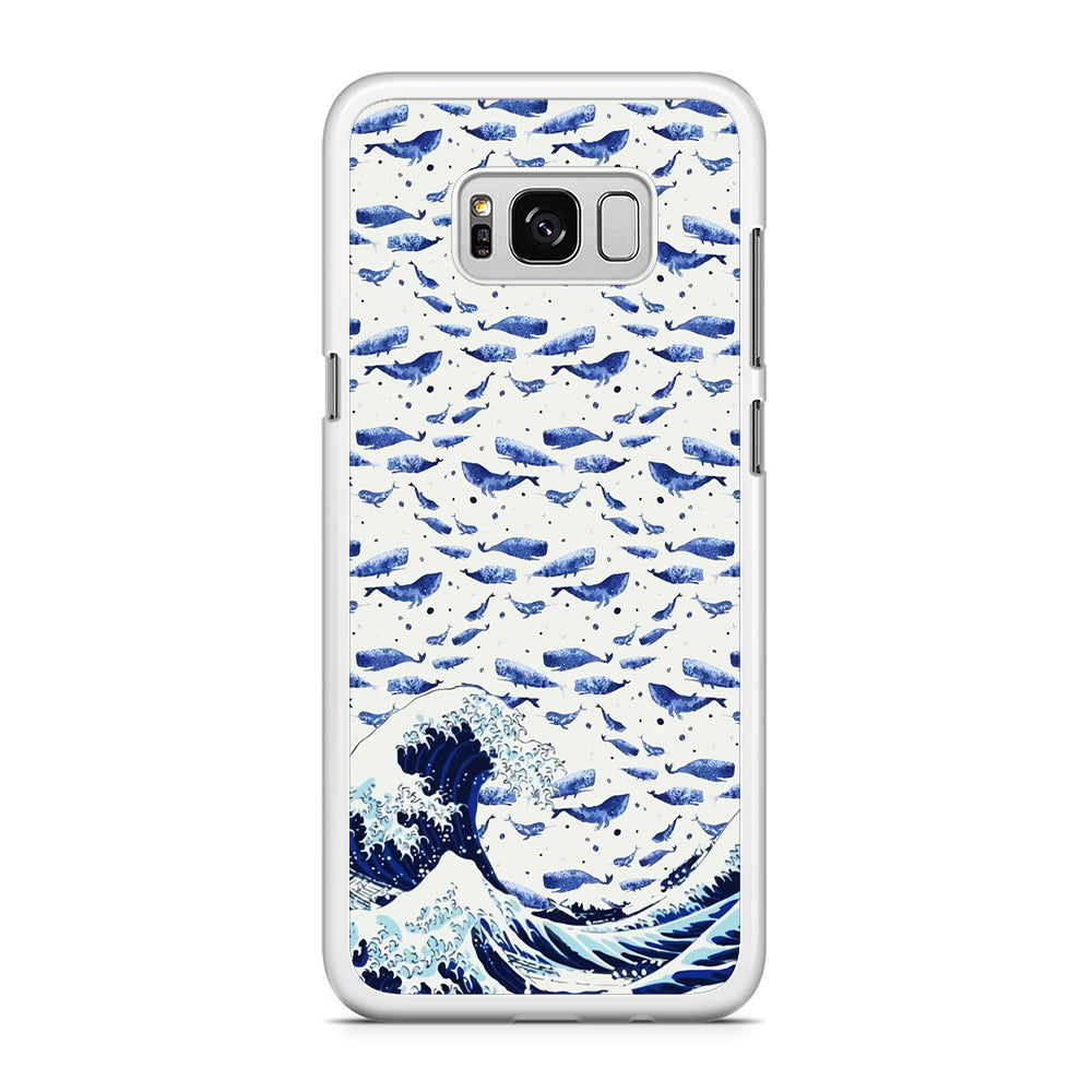 Whale on The Waves Samsung Galaxy S8 Case