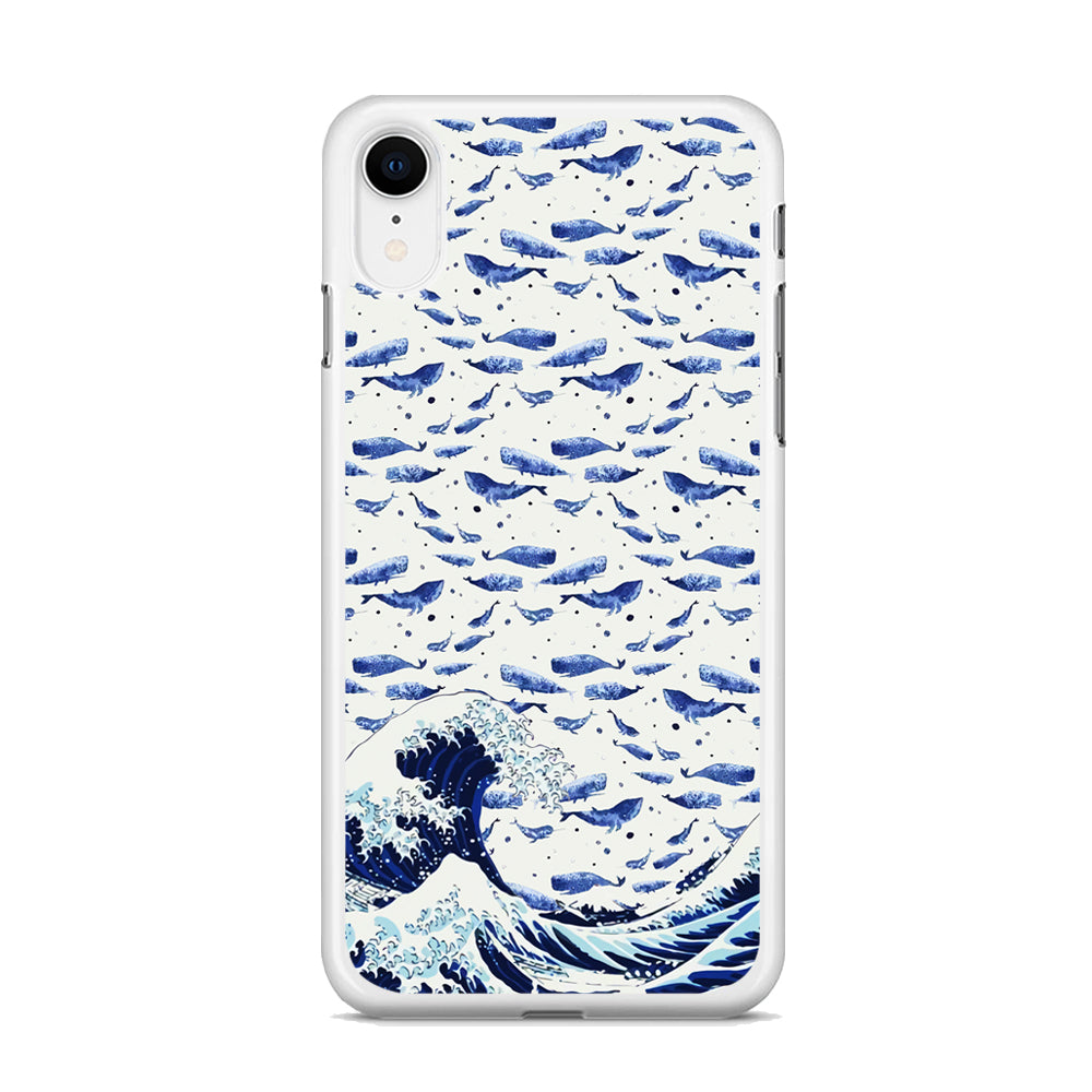 Whale on The Waves iPhone XR Case