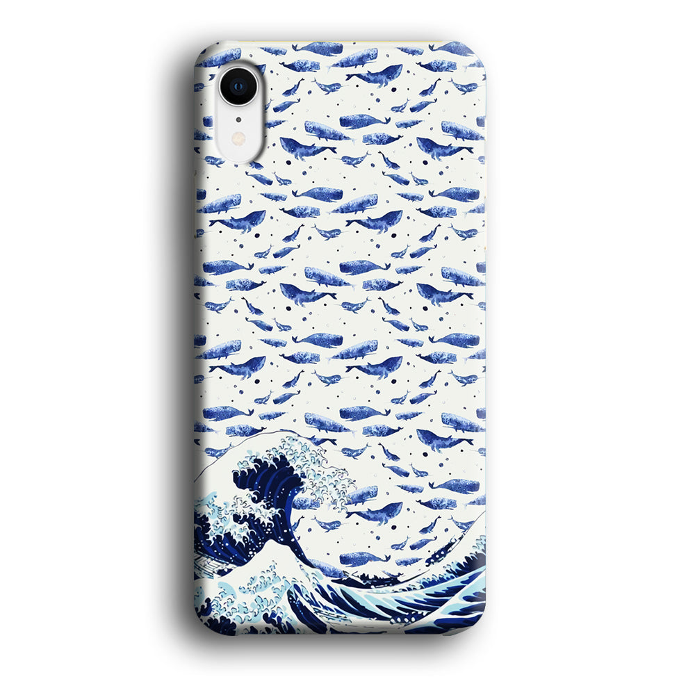 Whale on The Waves iPhone XR Case