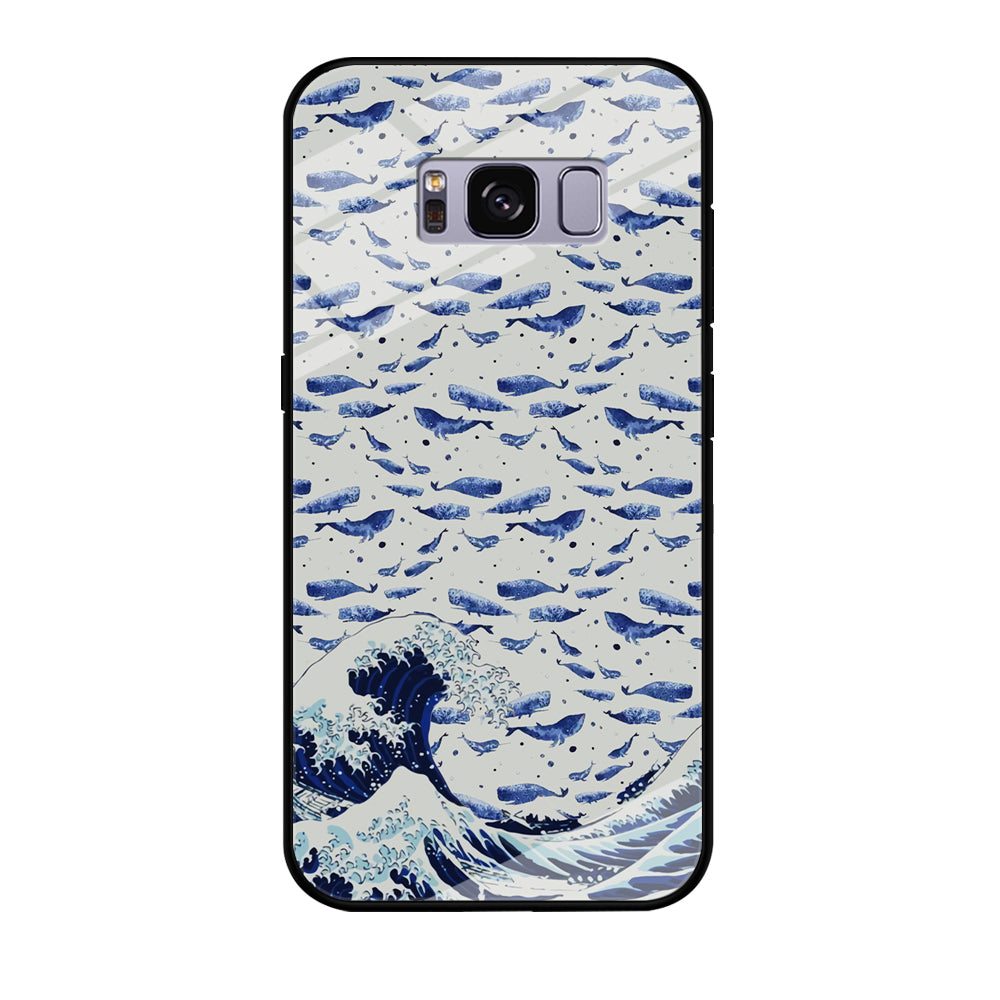 Whale on The Waves Samsung Galaxy S8 Case