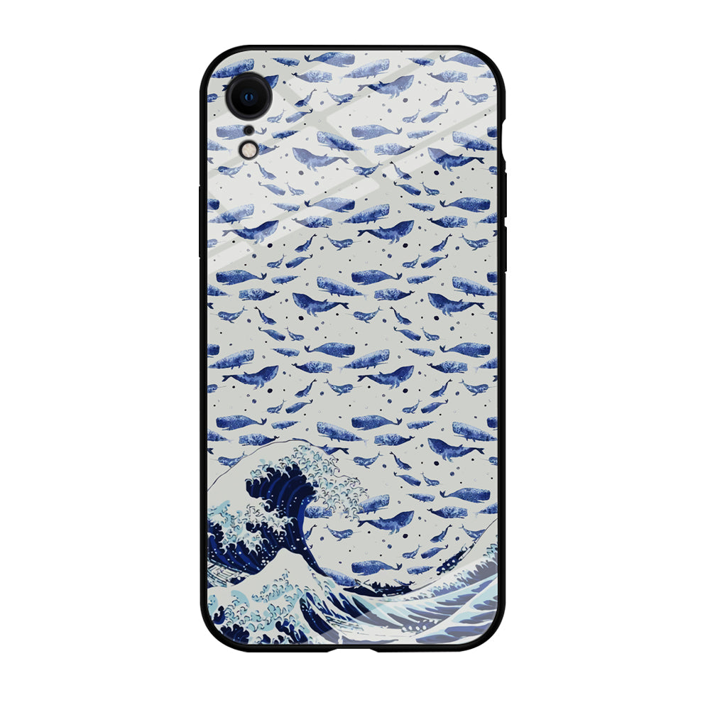 Whale on The Waves iPhone XR Case