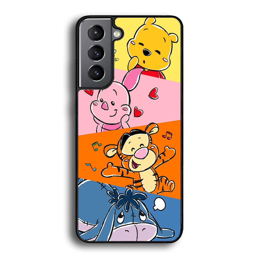 Winnie The Pooh Duty on Plesure Samsung Galaxy S21 Plus Case - Carneyforia