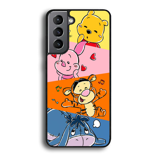 Winnie The Pooh Duty on Plesure Samsung Galaxy S21 Plus Case - Carneyforia