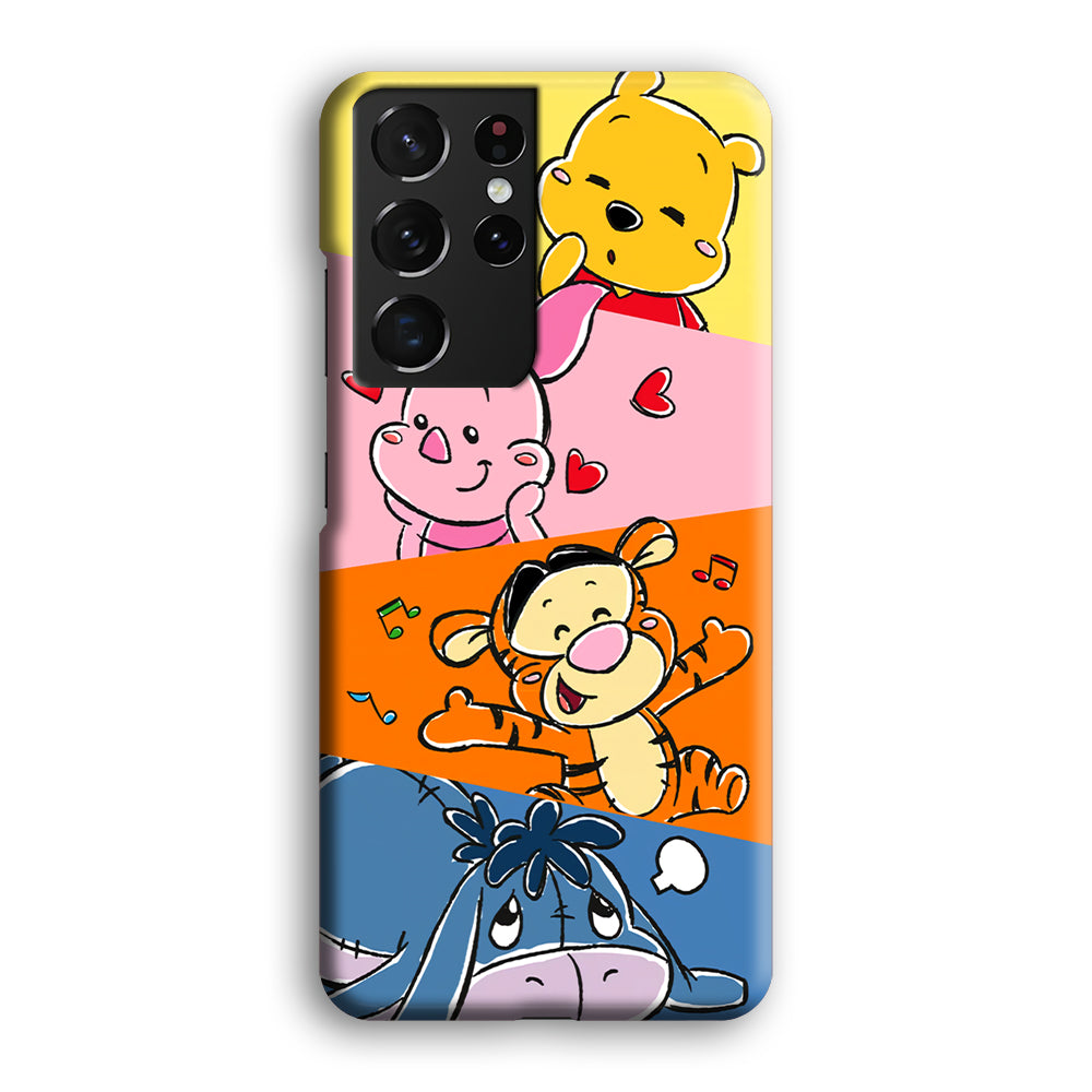 Winnie The Pooh Duty on Plesure Samsung Galaxy S21 Ultra Case