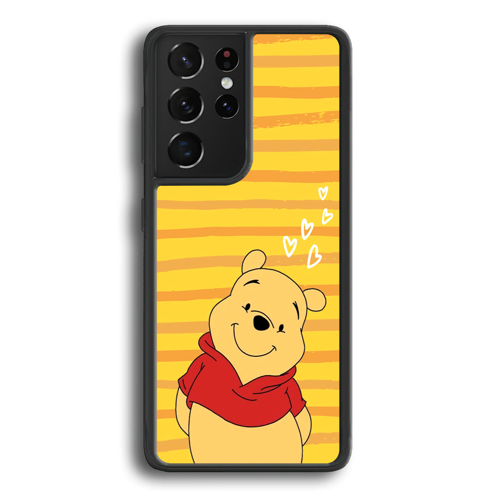 Winnie The Pooh Lovely Smile Samsung Galaxy S21 Ultra Case