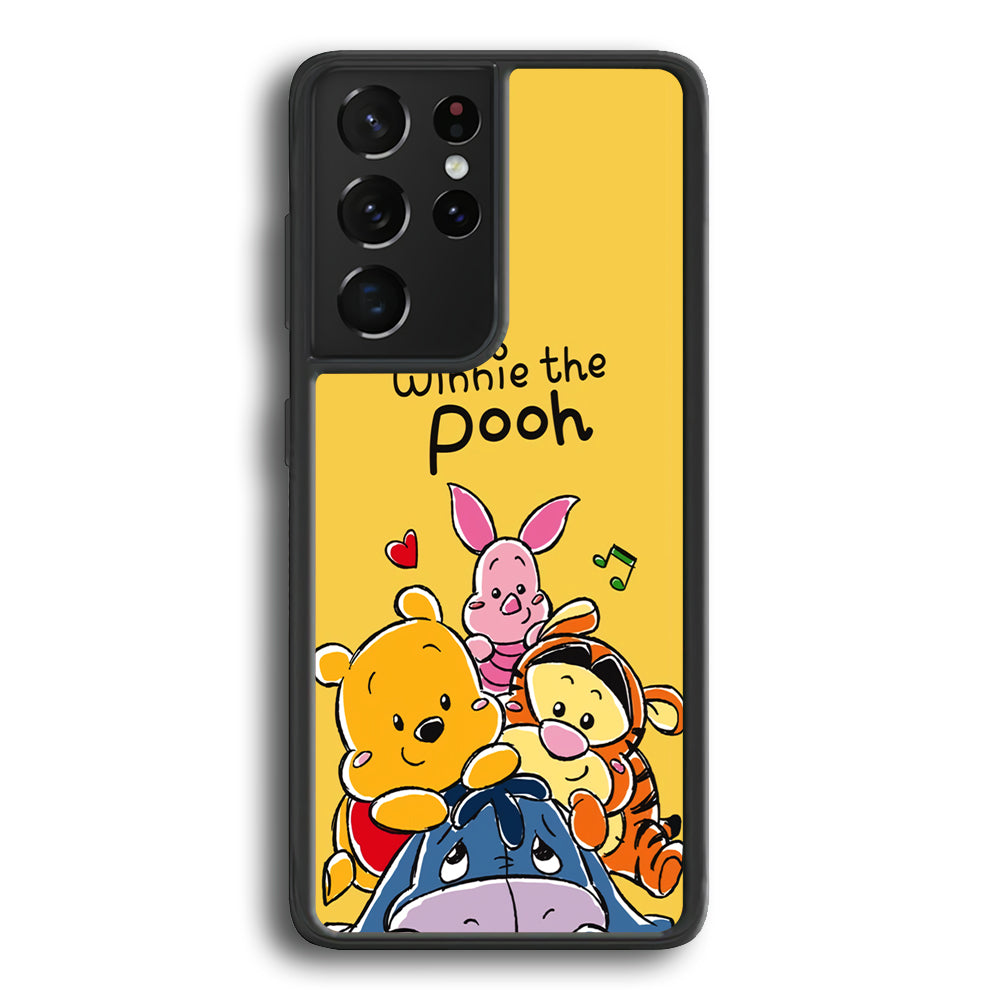 Winnie The Pooh Photo Booth Samsung Galaxy S21 Ultra Case