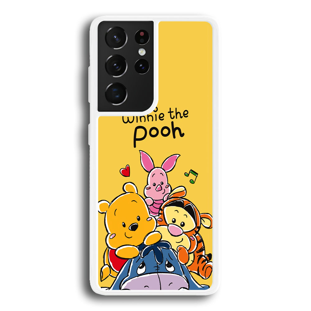 Winnie The Pooh Photo Booth Samsung Galaxy S21 Ultra Case