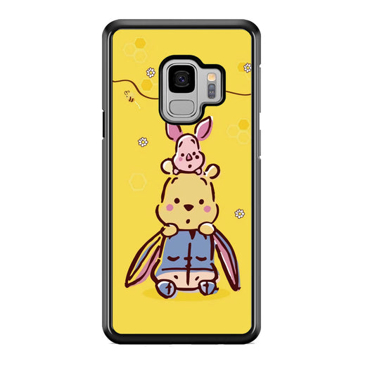 Winnie The Pooh Face of Threes Samsung Galaxy S9 Case