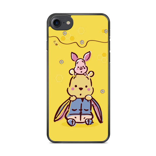 Winnie The Pooh Face of Threes iPhone 8 Case