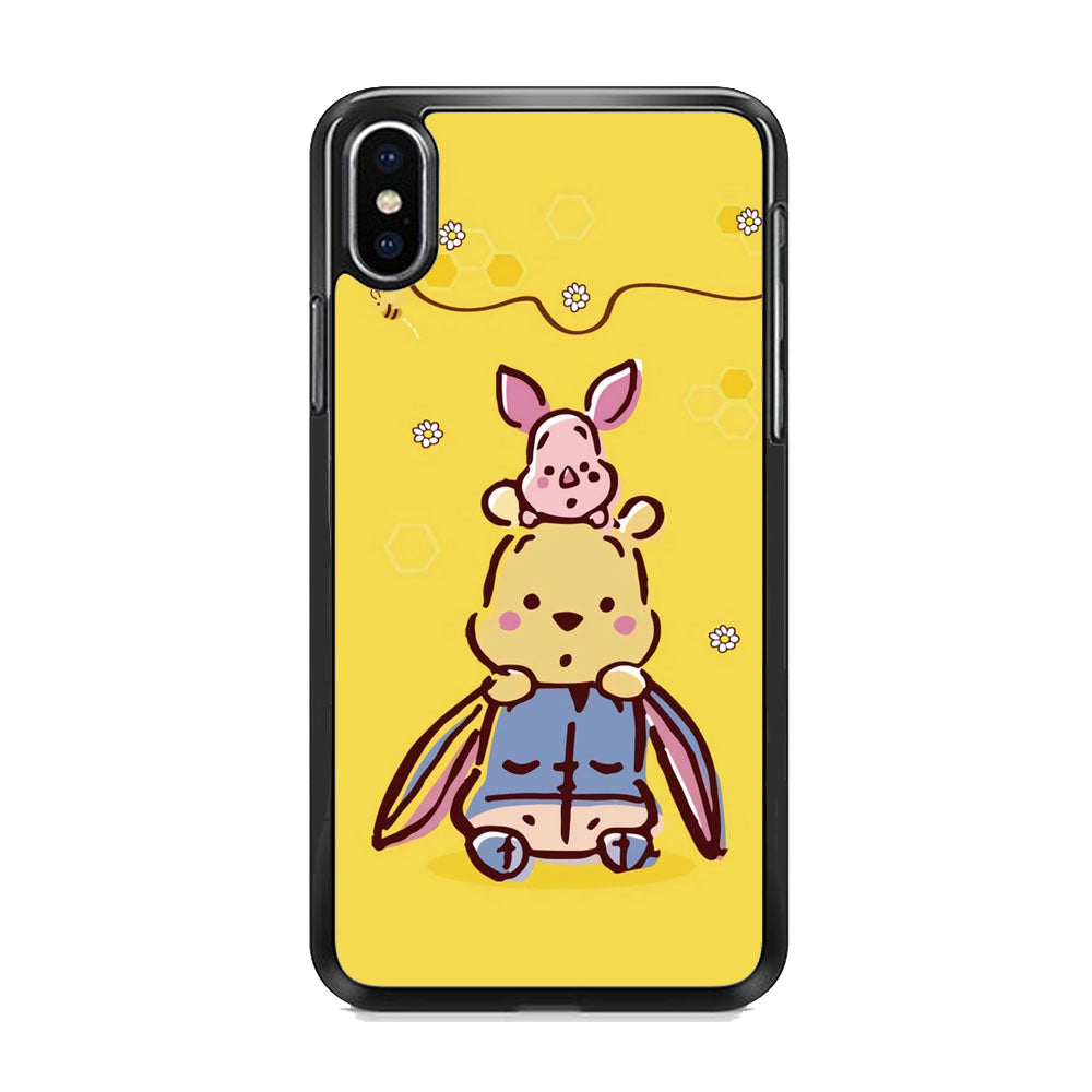 Winnie The Pooh Face of Threes iPhone XS Case