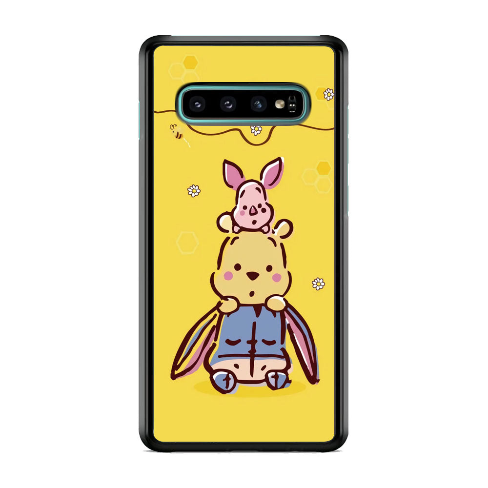 Winnie The Pooh Face of Threes Samsung Galaxy S10E Case