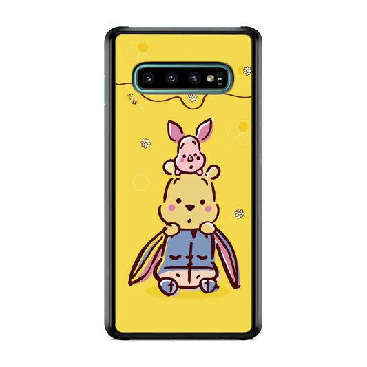 Winnie The Pooh Face of Threes Samsung Galaxy S10E Case