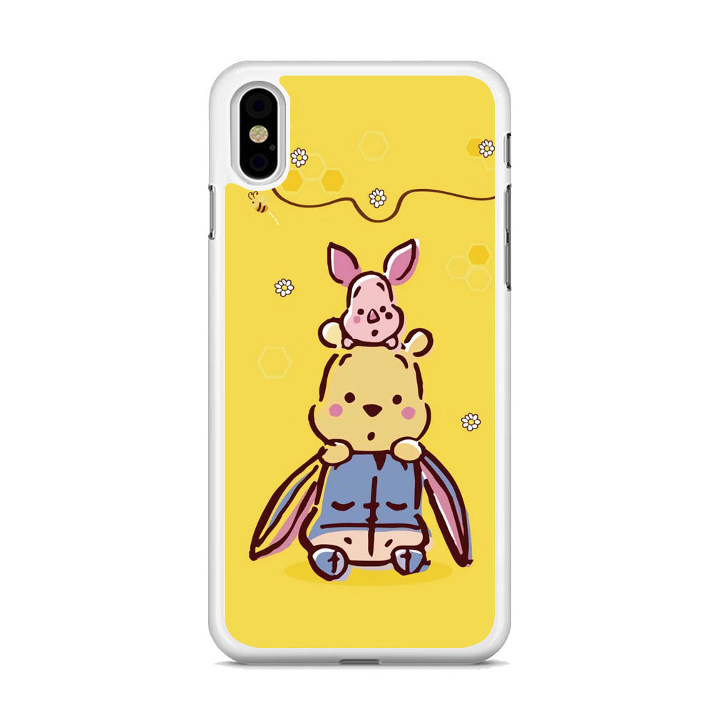 Winnie The Pooh Face of Threes iPhone XS Case