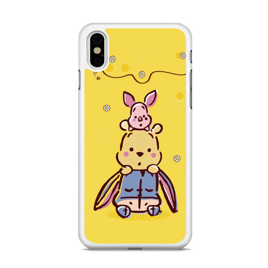 Winnie The Pooh Face of Threes iPhone XS Case