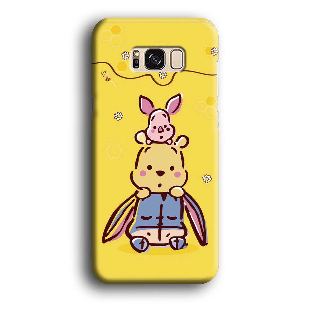 Winnie The Pooh Face of Threes Samsung Galaxy S8 Plus Case