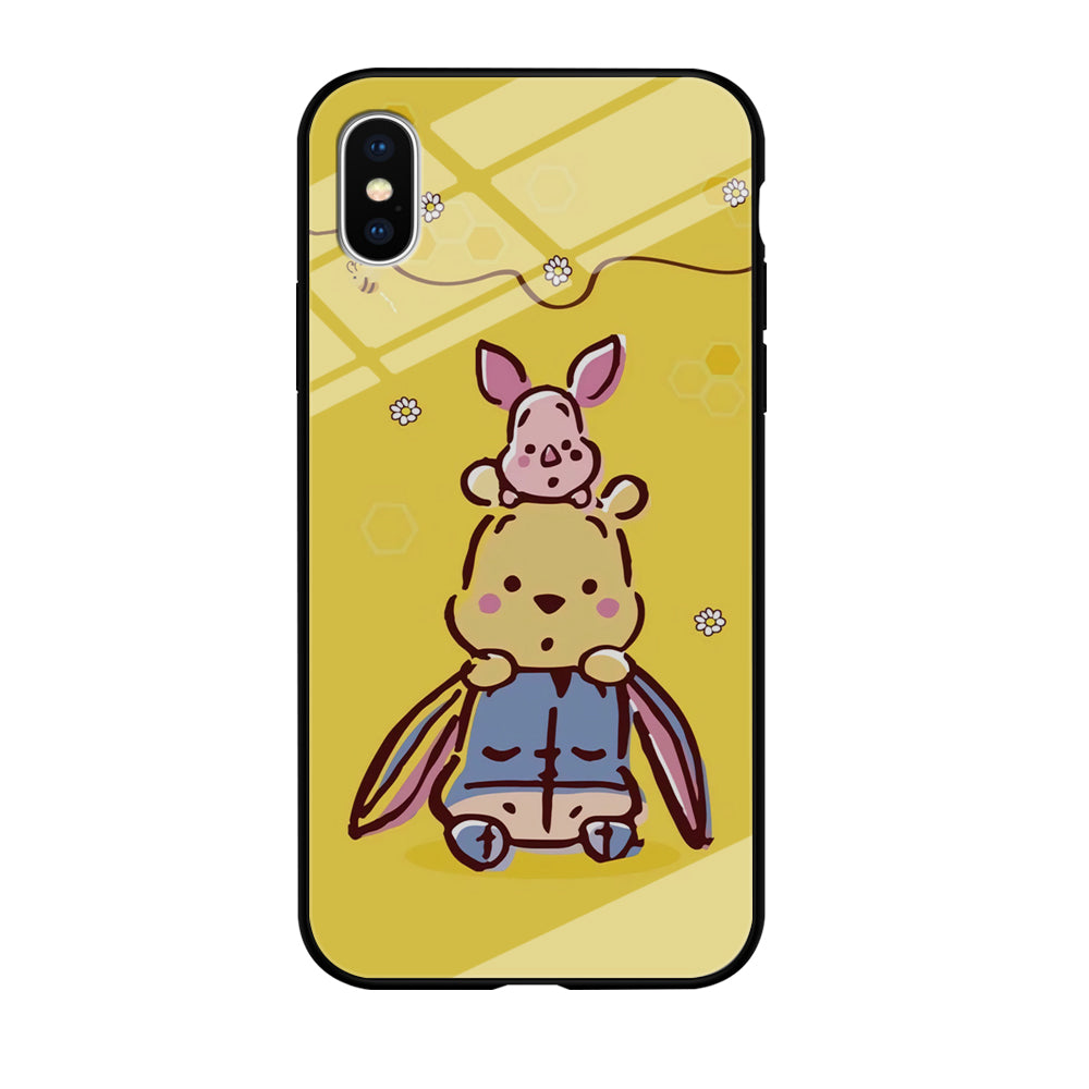 Winnie The Pooh Face of Threes iPhone XS Case