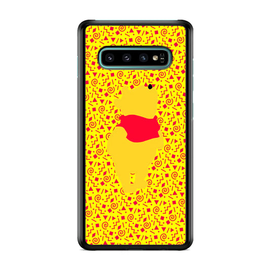Winnie The Pooh Orange Touch Samsung Galaxy S10 Case