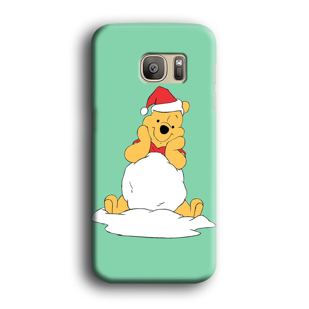 Winnie The Pooh Snow Samsung Galaxy S7 Edge Case