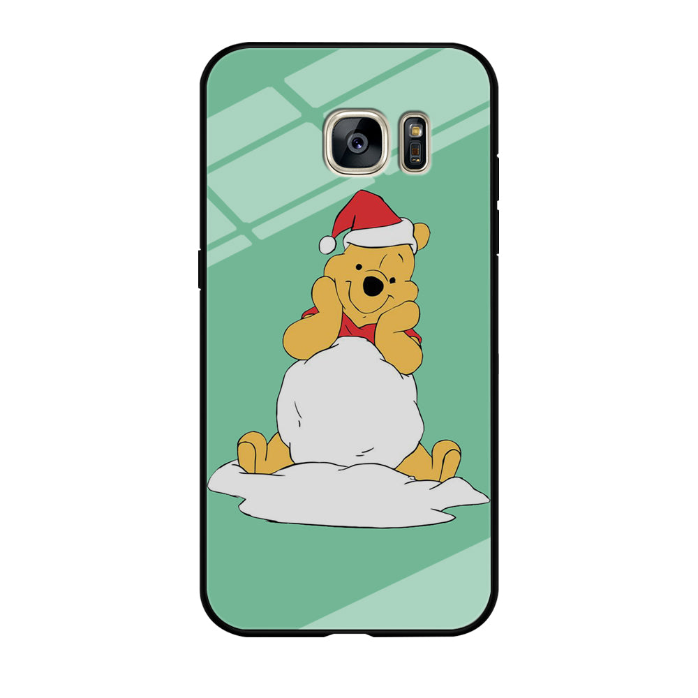 Winnie The Pooh Snow Samsung Galaxy S7 Edge Case