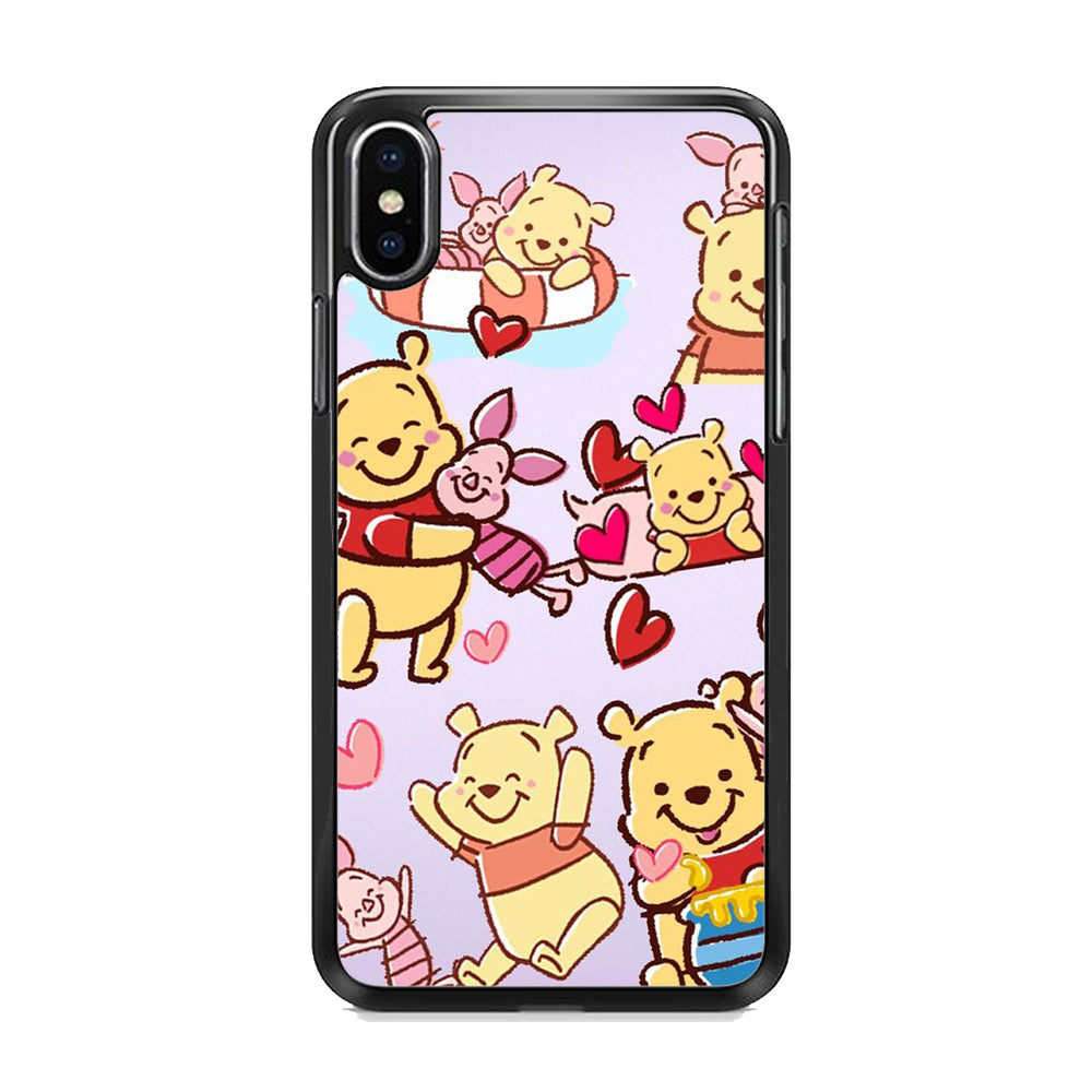Winnie The Pooh With Piglet Cute iPhone XS MAX Case