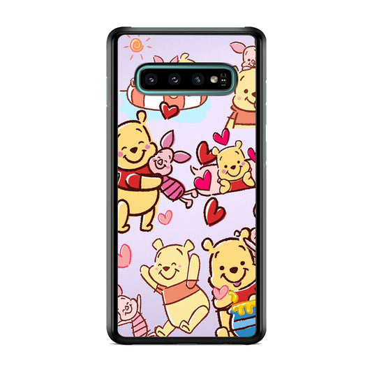 Winnie The Pooh With Piglet Cute Samsung Galaxy S10 Plus Case