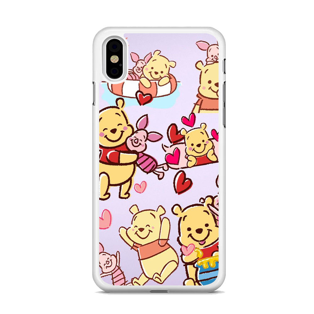 Winnie The Pooh With Piglet Cute iPhone XS MAX Case