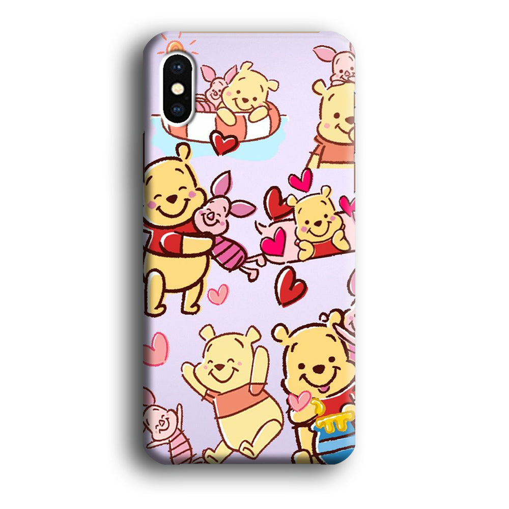 Winnie The Pooh With Piglet Cute iPhone XS MAX Case