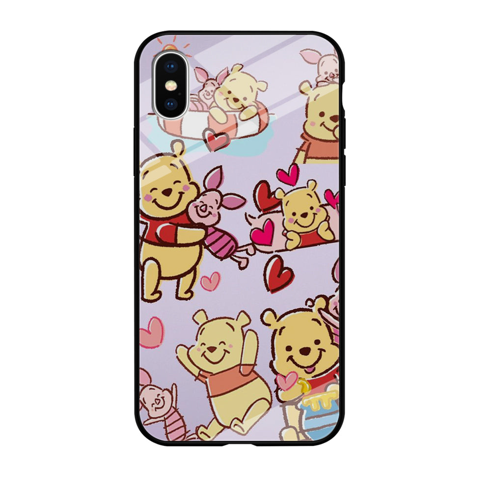 Winnie The Pooh With Piglet Cute iPhone XS MAX Case