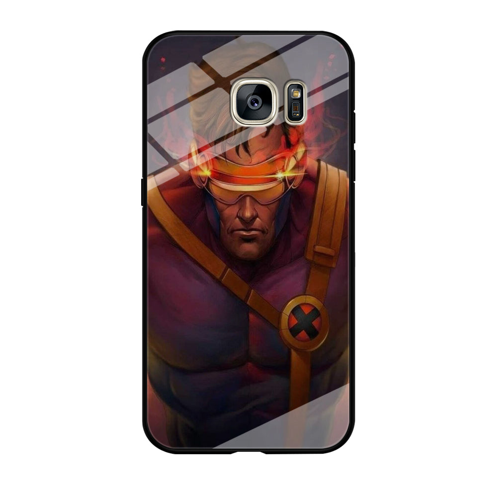 X Men Cyclops Comic Samsung Galaxy S7 Case Tempered Glass Case