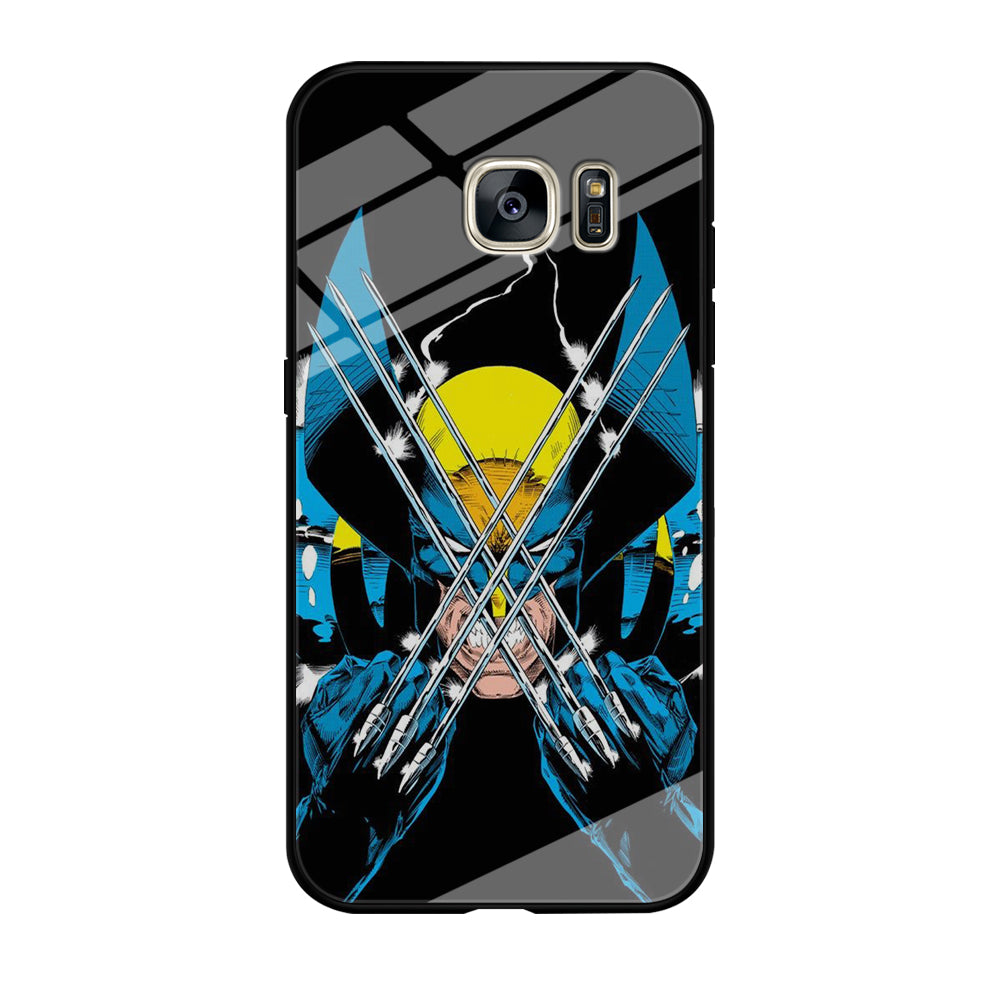 X Men Wolverine Comic Samsung Galaxy S7 Case Tempered Glass Case