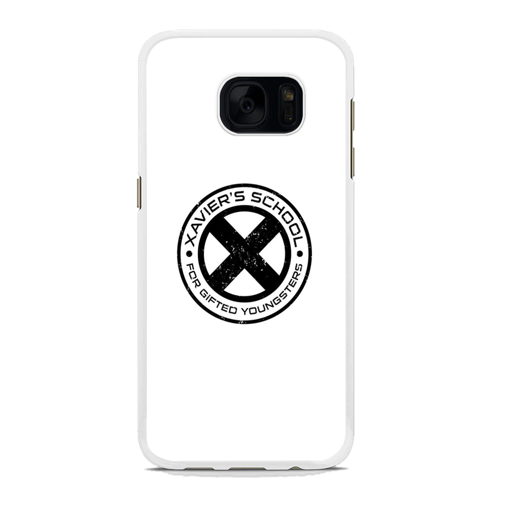 X Men Xavier's School White Samsung Galaxy S7 Case Rubber White (2D Case)