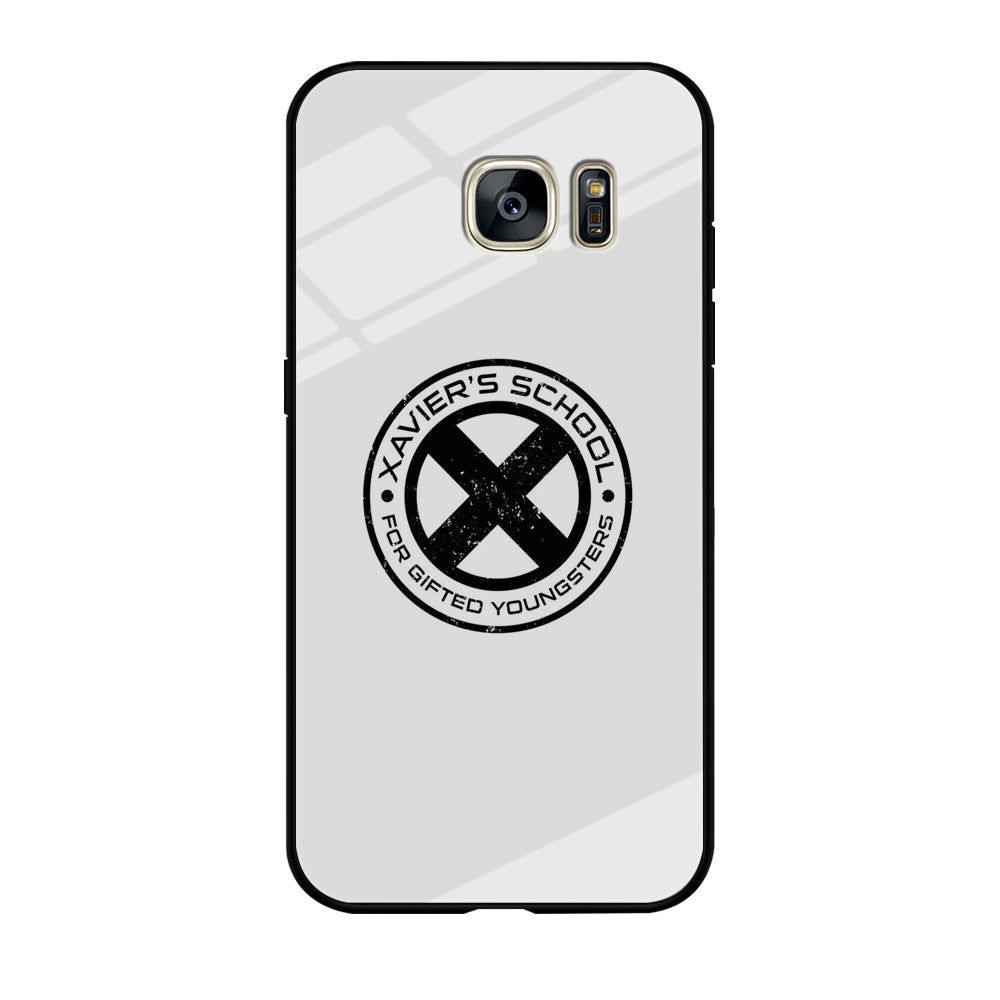 X Men Xavier's School White Samsung Galaxy S7 Case Tempered Glass Case